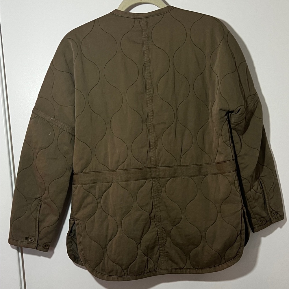 Madewell Olive Green Quilted Field Jacket - Picture 4 of 5